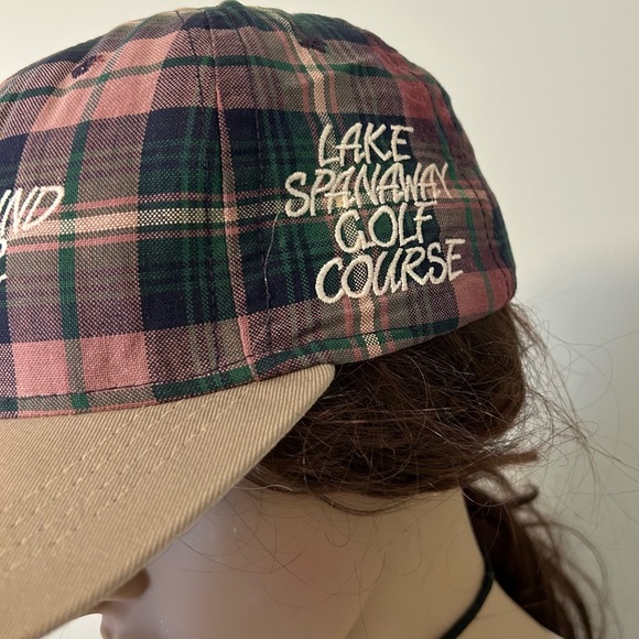 Vintage 1995 Puget Sound Lake Spanaway Golf Plaid Embroidered Baseball D… - Picture 2 of 12
